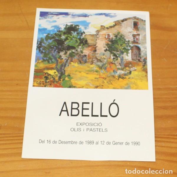 Arte: ABELLO. DIPTICO EXPOSICION ART I TRA&Ccedil;A, OLOT 1990