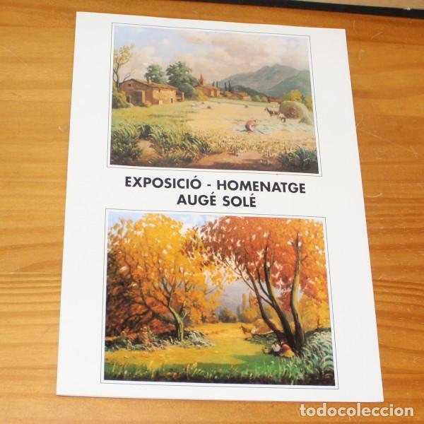 Arte: EXPOSICIO - HOMENATGE AUGE SOLE. TRIPTICO EXPOSICION 4 CANTONS, OLOT 1997