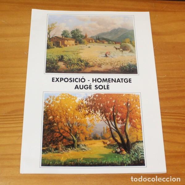 Arte: EXPOSICIO - HOMENATGE AUGE SOLE. TRIPTICO EXPOSICION 4 CANTONS, OLOT 1997