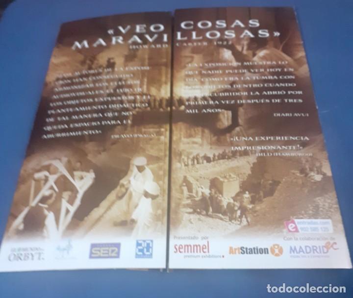 Arte: programa ,catalogo y papiro de la Exposicion Tutankhamon Madrid 2010 - Foto 2