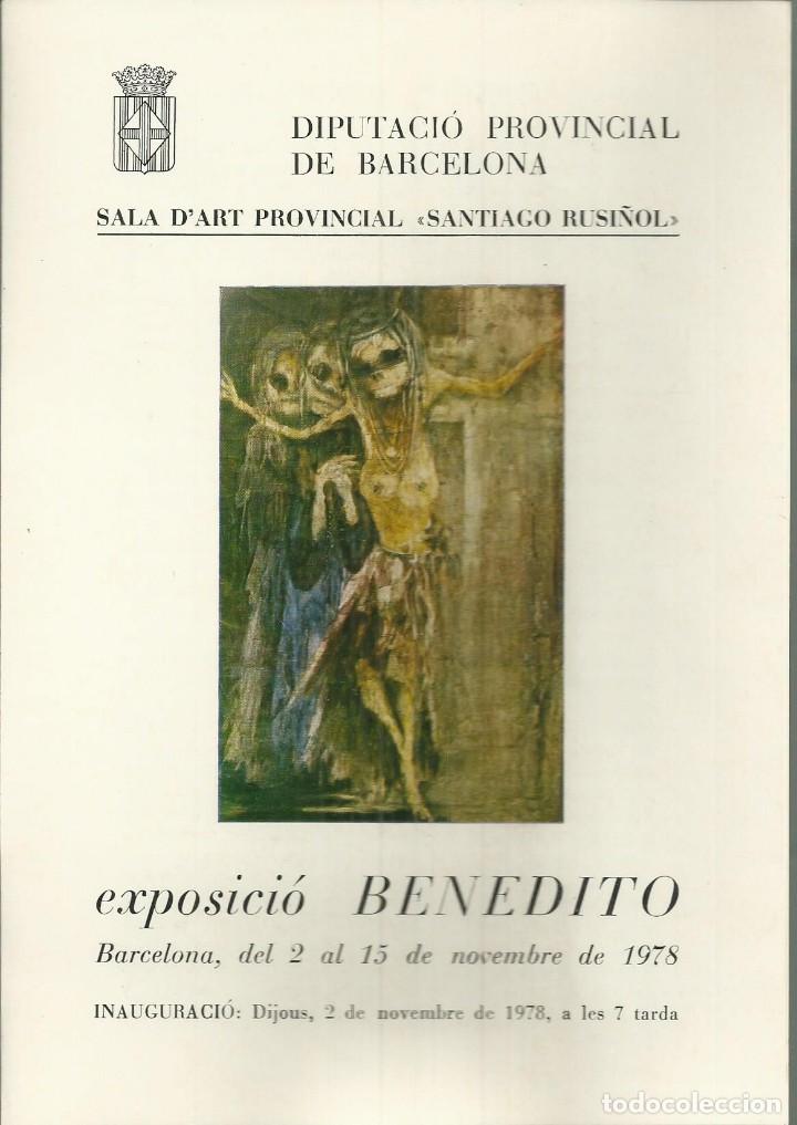 Arte: Benedito. Sala d&acute;art provincial Santiago Rusi&ntilde;ol, 1978