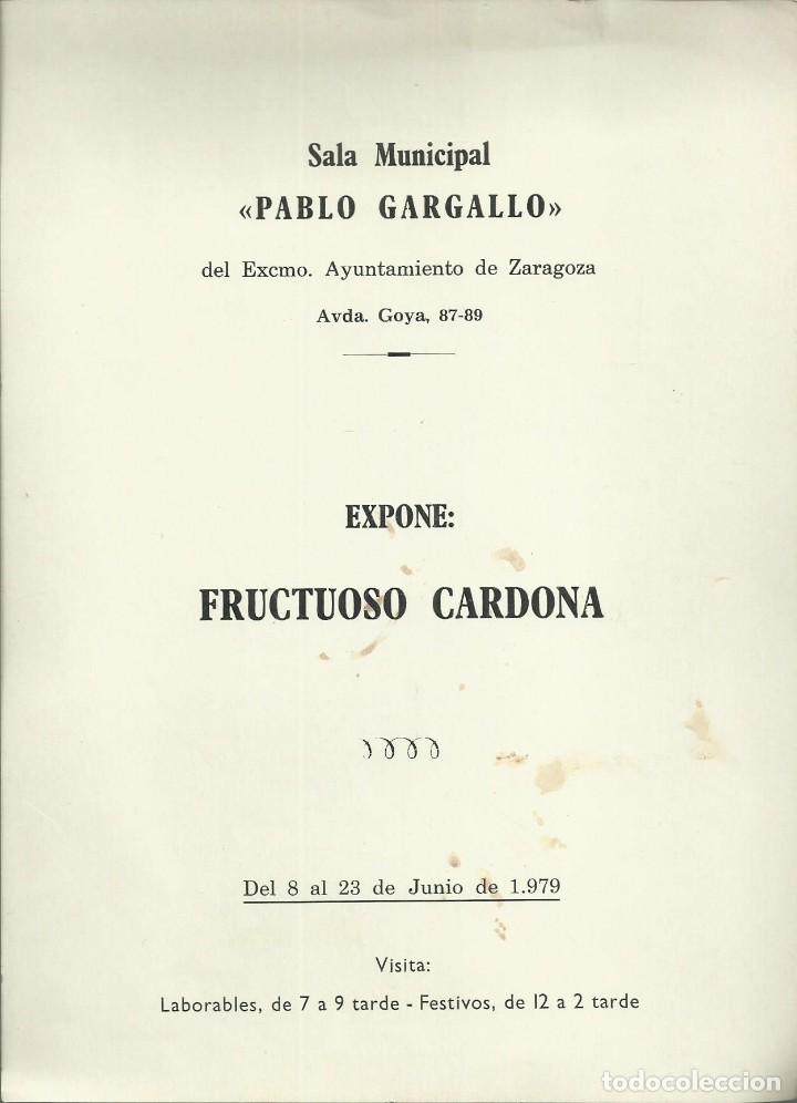 Arte: Fructuoso Cardona. Pablo Gargallo, 1979