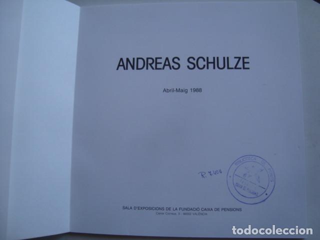 Arte: PROGRAMA EXPOSICI&Oacute; - ANDREAS SCHULZE (LA CAIXA, 1988). - Foto 2