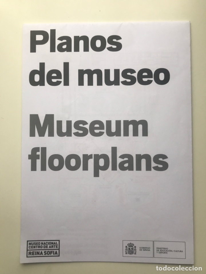 Arte: Envi&oacute; 8&euro;. Planos del museo REINA SOFIA 21x15cm - Foto 1
