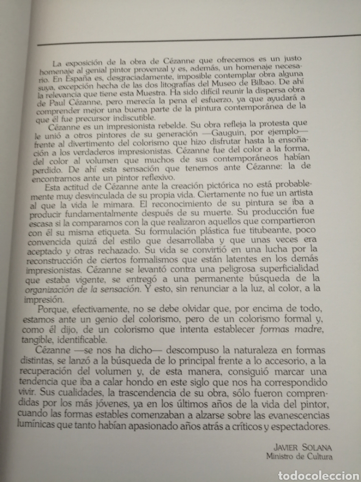 Arte: PAUL C&Eacute;ZANNE (CAT&Aacute;LOGO EXPOSICI&Oacute;N) - Foto 4