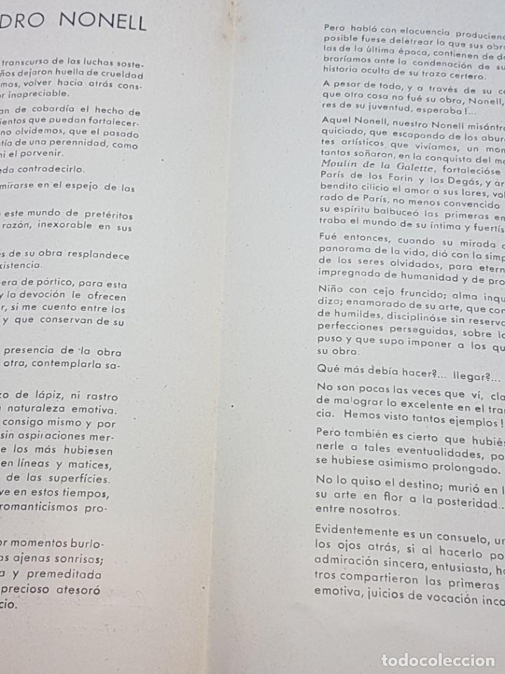 Arte: Folleto Exposici&oacute;n Nonell 1942 - Foto 3