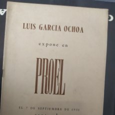 Arte: GARCÍA OCHOA LUIS EXPONE EN SANTANDER 1951. Lote 282007473