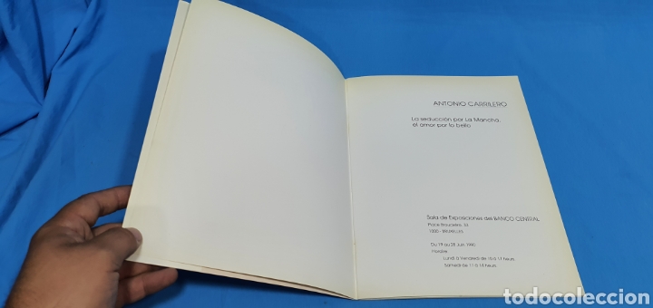 Arte: LIBRO CATALOGO ANTONIO CARRILERO 1990 - Foto 2