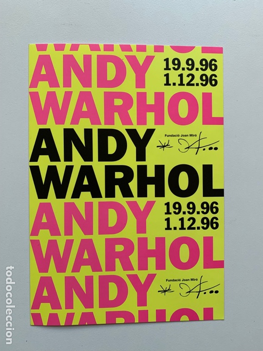 Arte: Andy Warhol Exposici&oacute;n 1996 CaixaForum - Foto 1