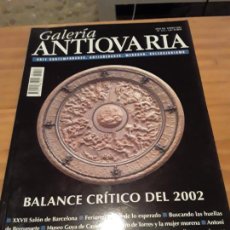 Arte: GALERIA ANTIQUARIA.ARTE CONTEMPORANEO,ANTIGUEDADES,MERCADO,COLECCIONISMO.AÑO XXI,N.212,ENERO 2003.