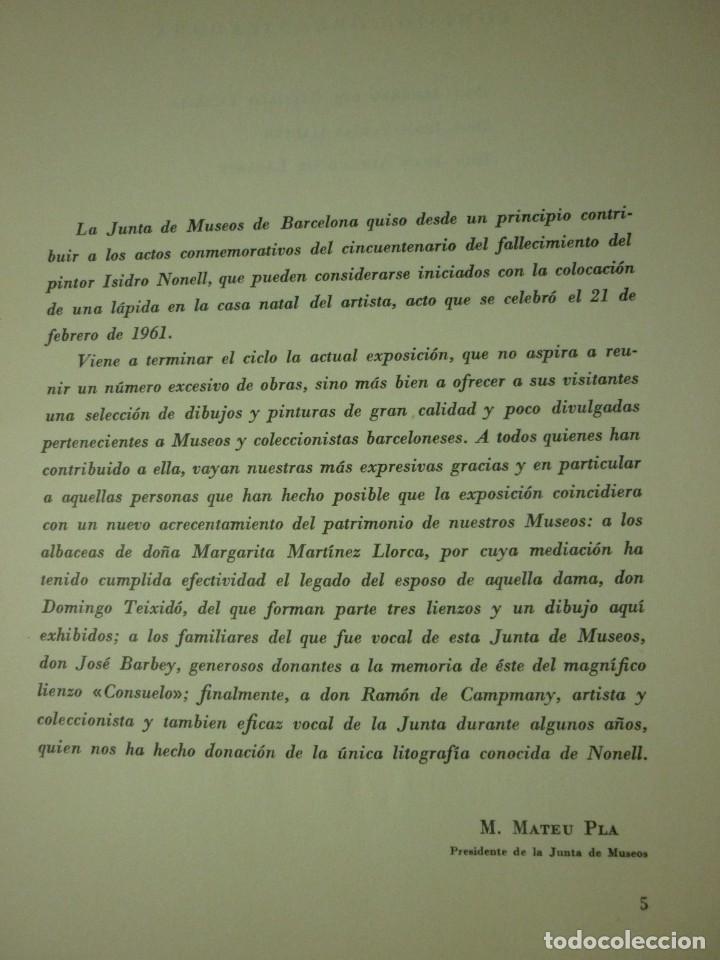 Arte: EXPOSICI&Oacute;N ISIDRO NONELL CATALOGO- 1962 - Foto 4