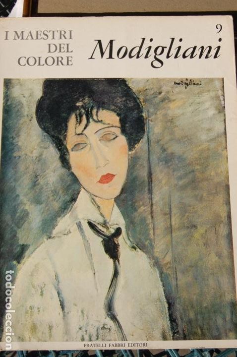 Arte: MODIGLIANI. I MAESTRI DEL COLORE. Cat&aacute;logo gran formato 27x35,5 cm 16 l&aacute;minas. A&ntilde;o 1963.