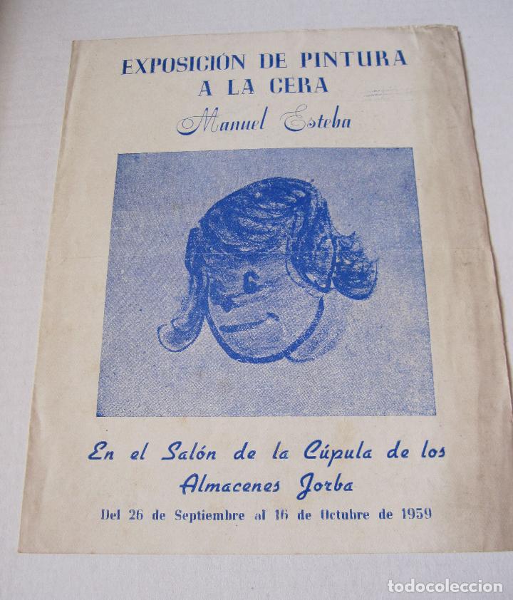 Arte: MANUEL ESTEBA. SAL&Oacute;N CUPULA ALMACENES JORBA. BARCELONA. 1959. D&Iacute;PTICO
