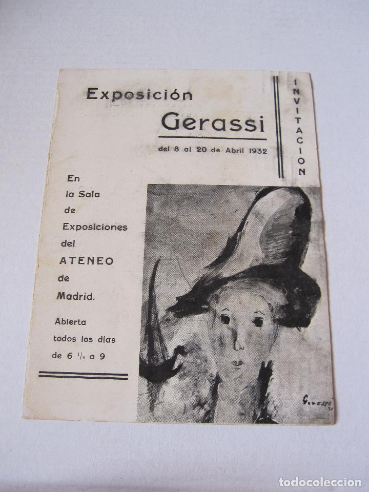 Arte: FERNANDO GERASSI. ATENEO DE MADRID.1932 1 DIPTICO - Foto 1