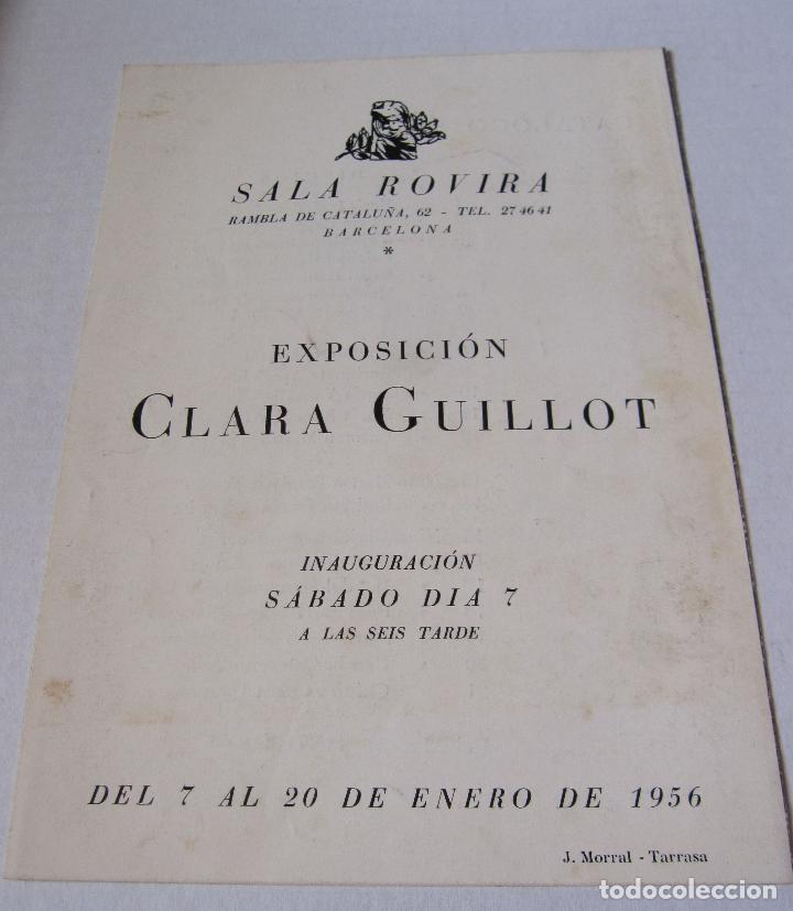 Arte: CLARA GUILLOT. SALA ROVIRA, 1956. BARCELONA. DIPTICO
