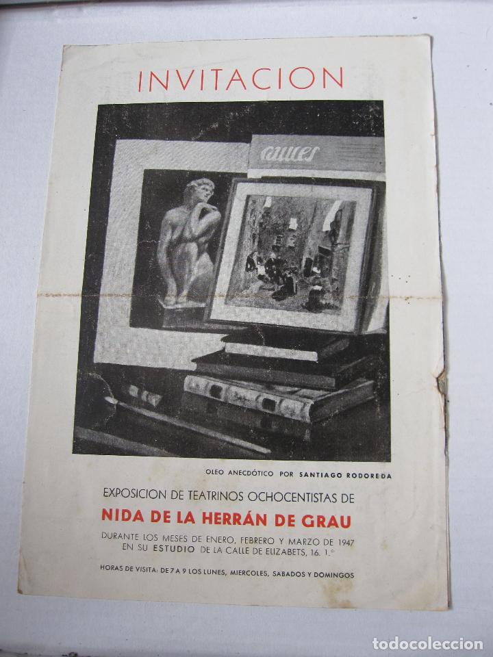 Arte: NIDA DE LA HERR&Aacute;N DE GRAU. TEATRINOS OCHOCENTISTAS EN SU ESTUDIO. 1947 BARCELONA. DIPTICO