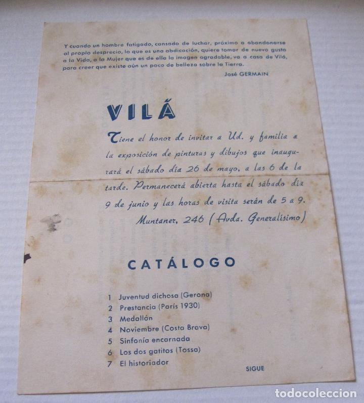 Arte: VIL&Aacute;, 1945. BARCELONA. DIPTICO - Foto 1