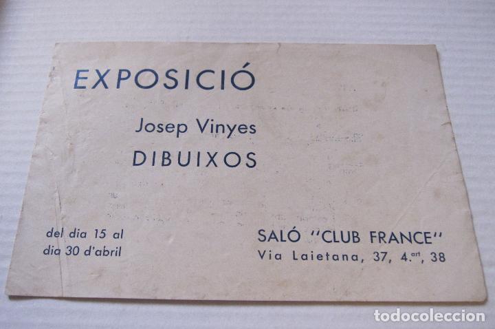 Arte: JOSEP VINYES. SAL&Oacute; &rdquo;CLUB FRANCE&rdquo;, 1933?. BARCELONA. DIPTICO