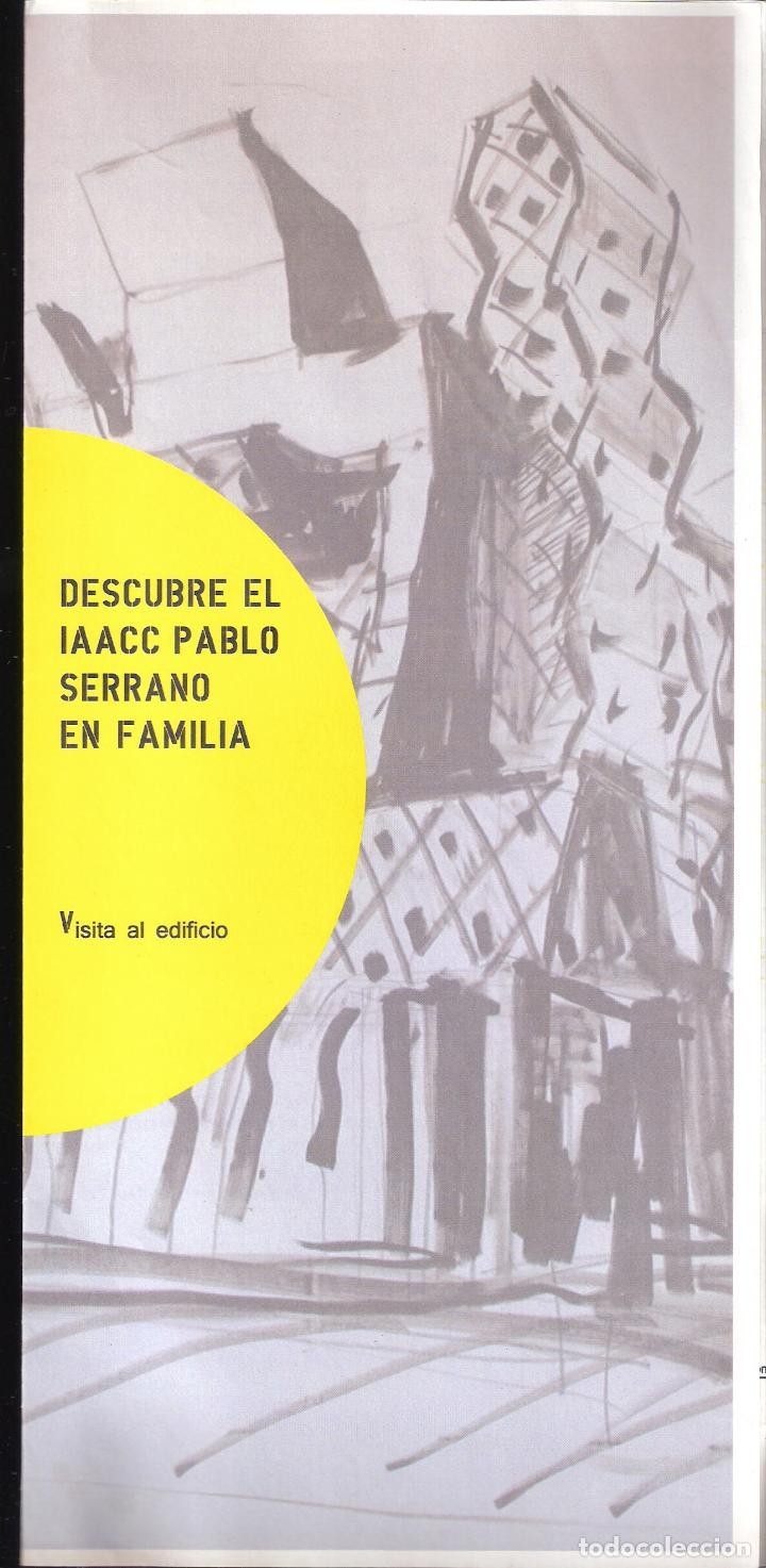 Art: Descubre el IAACC Pablo Serrano en familia, Tr&iacute;ptico. 30x14 cm.