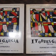 Arte: JOAQUÍN TORRES GARCÍA. 2 CATÁLOGOS EXPOSICIÓN ANTOLÓGICA. MADRID Y BARCELONA, 1973