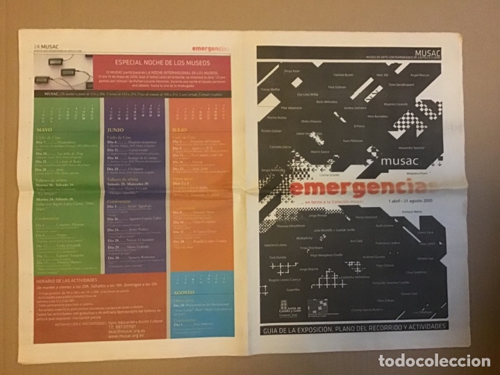 Art: Emergencias ... en torno a la Colecci&oacute;n MUSAC. Abril-Agosto 2005. Periodico 30x43 cm. 24 p&aacute;ginas