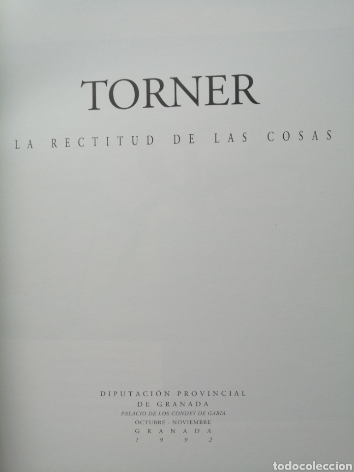 Arte: TORNER. La rectitud de las cosas. Diputaci&oacute;n de Granada. - Foto 2