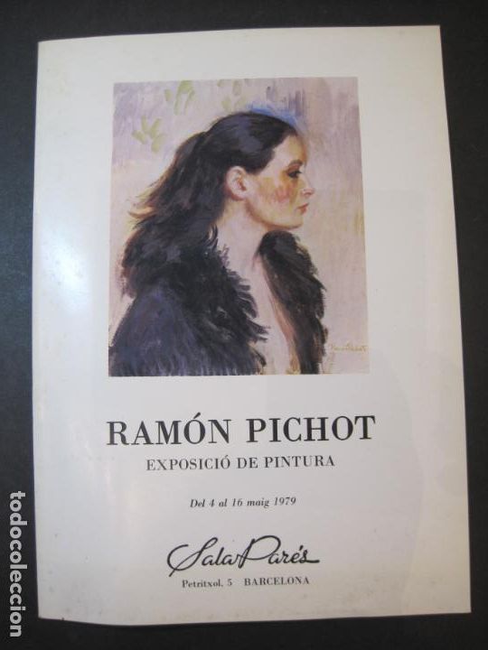 Art: RAMON PICHOT-SALA PARES (BARCELONA)-ANY 1979-CATALOGO DE ARTE-PUBLICIDAD-(K-6290)