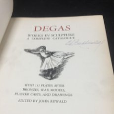 Arte: DEGAS; WORKS IN SCULPTURE; A COMPLETE CATALOGUE. PANTHEON BOOKS, NEW YORK, 1944 JOHN REWALD. Lote 333672488