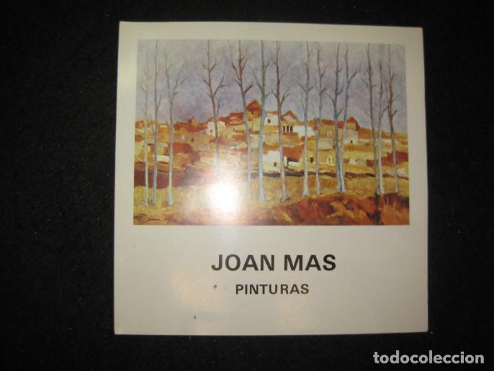 Arte: JOAN MAS PINTURAS-SALA GAUDI-BARCELONA-A&Ntilde;O 1975-CATALOGO DE ARTE-VER FOTOS-(K-6396)