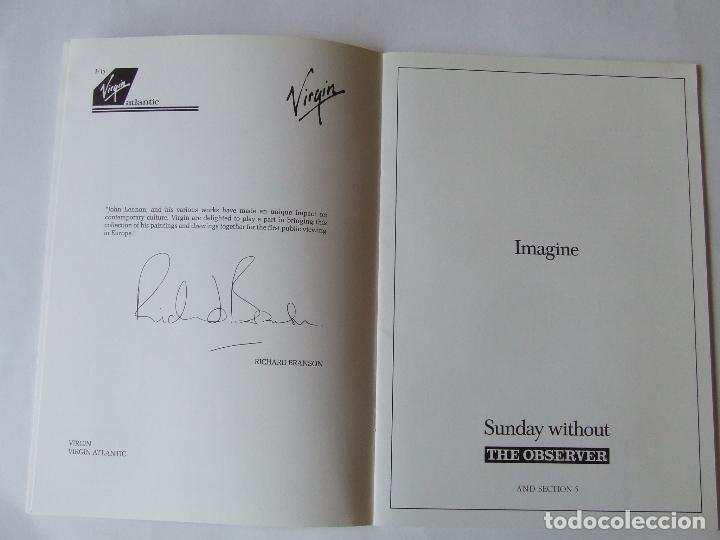 Arte: BEATLES PROGRAMA EXPOSICION DIBUJOS IMAGINE JOHN LENNON - Foto 2