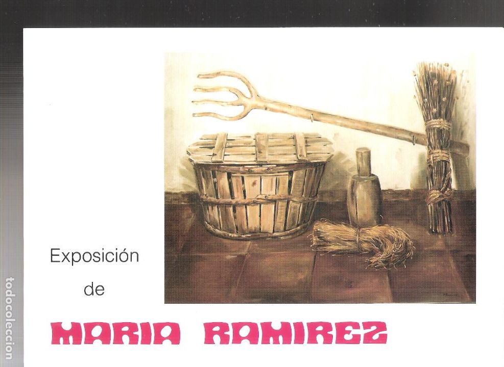 Arte: Mar&iacute;a Ramirez. Septiembre 1988. SEAP - CAM. M&aacute;laga. D&iacute;ptico 22x16 cm