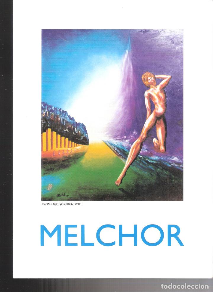 Arte: MELCHOR. Julio 1989. SEAP - CAM. M&aacute;laga. D&iacute;ptico. 22x16 cm