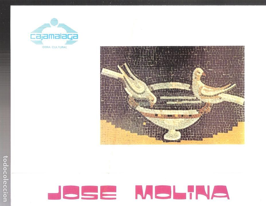 Arte: Jos&eacute; Molina. Septiembre 1985. SEAP - CAM. M&aacute;laga. D&iacute;ptico. 22x17 cm