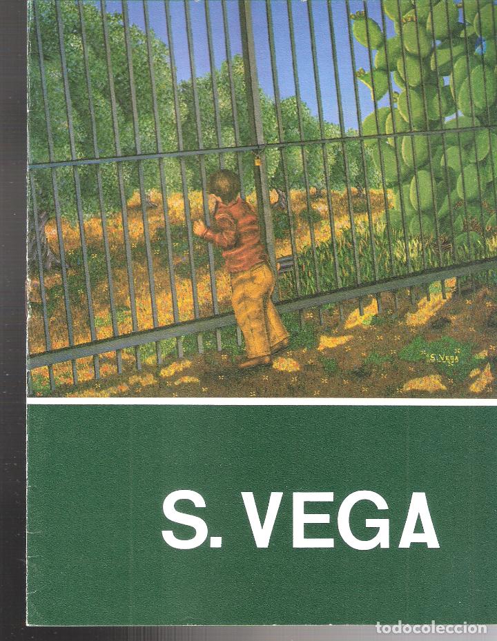 Arte: Salvador Vega. Noviembre 1980. Sala Exposiciones Caja de Ahorros de M&aacute;laga. S/P 8 pags.. 22x17 cm