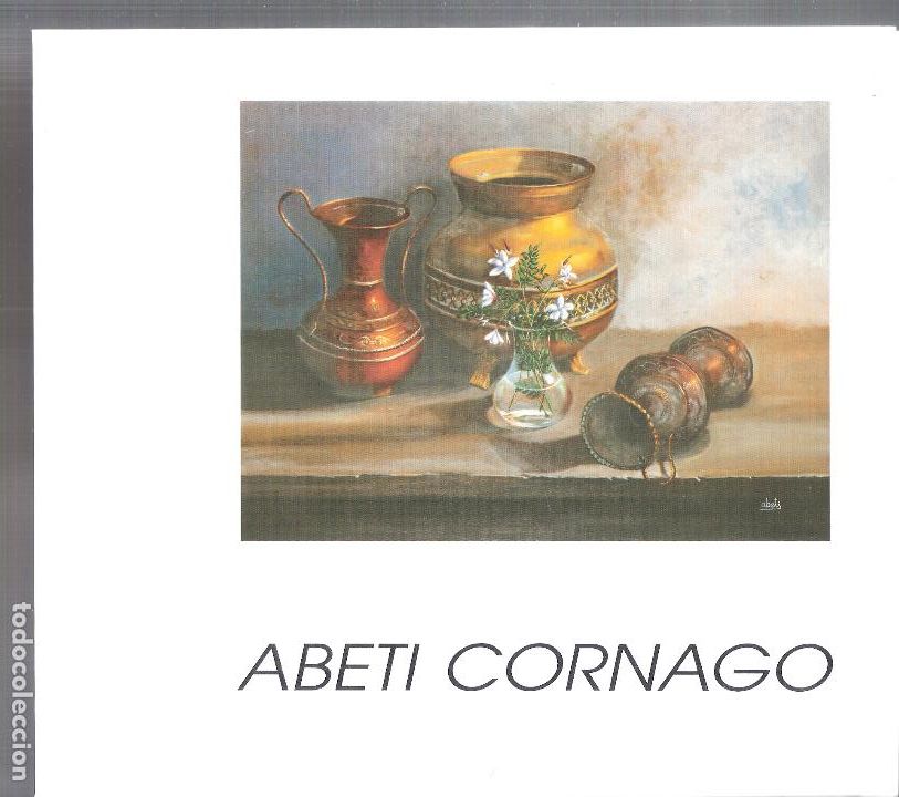Arte: Abeti Cornago. Octubre 1998. Unicaja. M&aacute;laga. D&iacute;ptico. 24x21 cm.