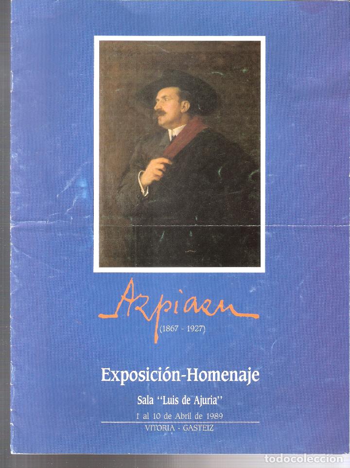 Arte: Salvador de Apiazu. Abril 1989. Sala Luis de Ajuria Vitoria. S/P (12 pags). 28x21 cm. Doblez central