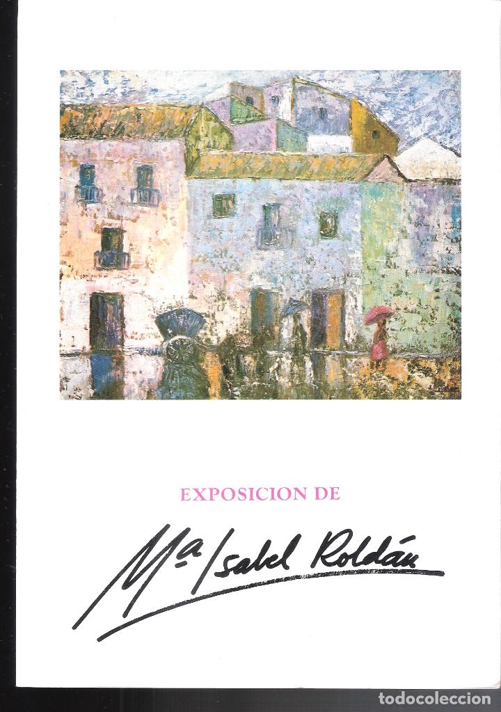 Kunst: M&ordf; Isabel Rold&aacute;n. Junio 1982. Caja Ahorros Provincial. M&aacute;laga. 24 x 17 cm. Diptico