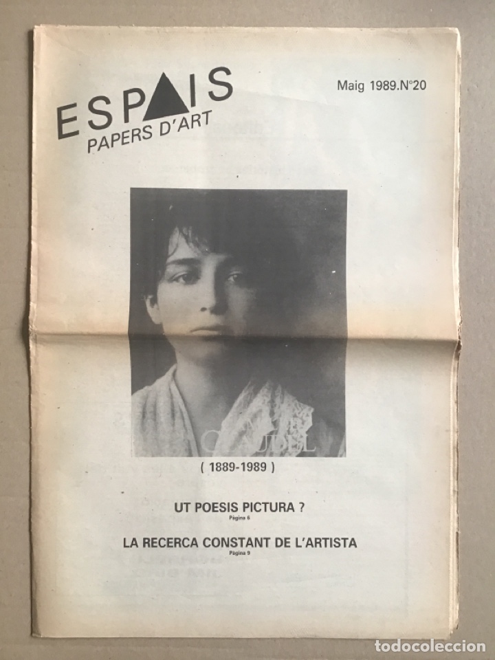 Arte: Papers D&rsquo;Art. ESPAIS. Centre d&rsquo;Art Contemporani. Maig 1989. N 20