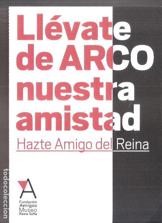 Arte: ARCO. Museo Reina Sofia. Formulario inscripci&oacute;n D&iacute;ptico .15 x 22 cm.