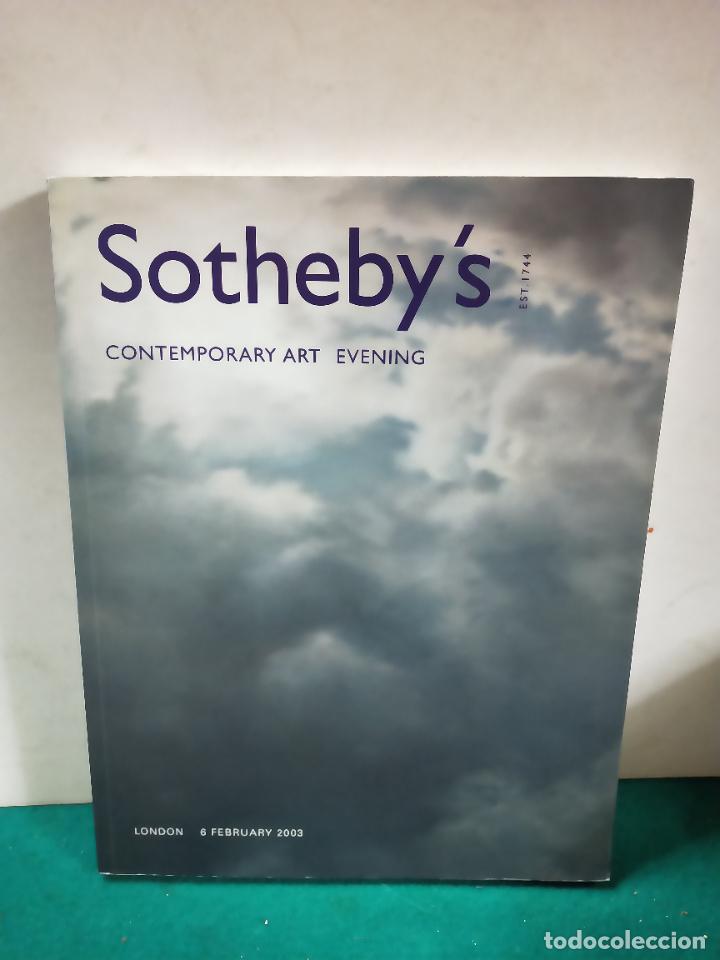Arte: SOTHEBY'S CONTEMPORARY ART EVENING. CATALOGO LONDRES 6 FEBRERO 2003.