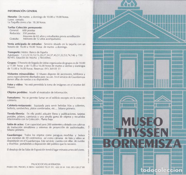 Arte: TR&Iacute;PTICO MUSEO THYSSEN BORNEMISZA - 1995 - Foto 1