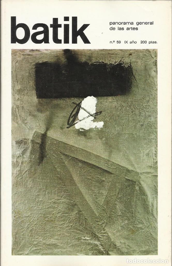 Arte: Batik. Panorama general de las artes. 59. 1981. 88 p&aacute;ginas. 21x13,5 cm. T&agrave;pies.