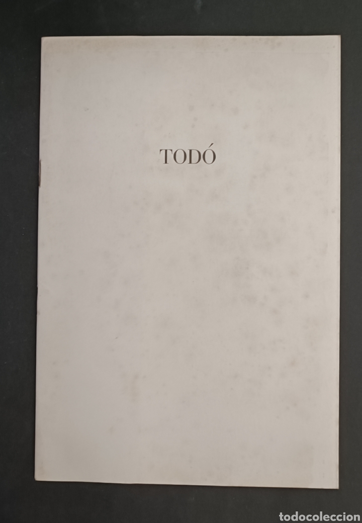 Arte: CAT&Aacute;LOGO TOD&Oacute; SALA PAR&Eacute;S 1978 - Foto 1