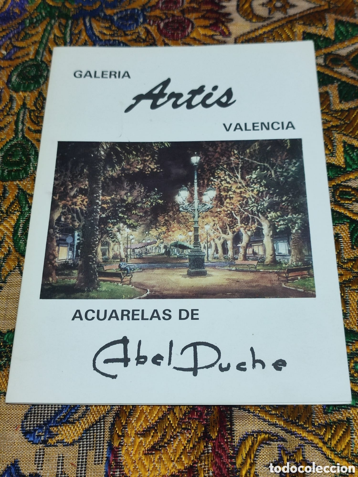 Arte: D&iacute;ptico Acuarelas Abel Puche Galer&iacute;a Artis 1985