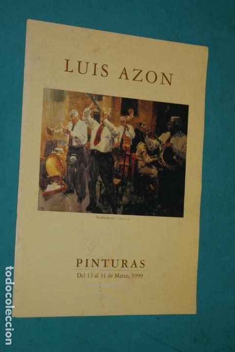 Arte: LUIS AZON, PINTURAS, TRIPTICO EXPOSICION, OVIEDO - Foto 1