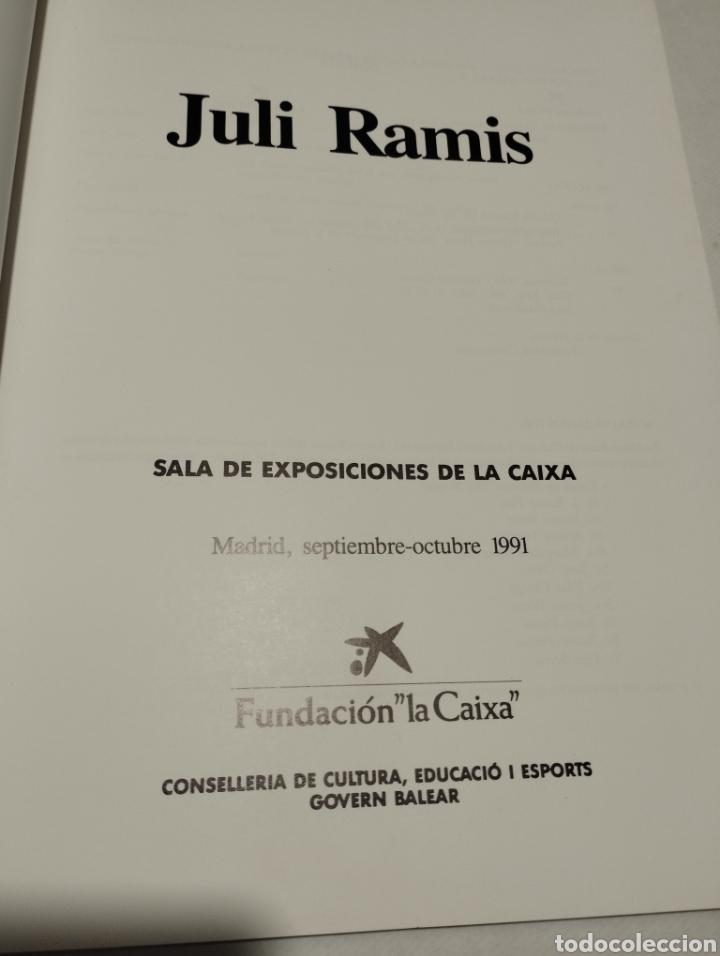Arte: JULI RAMIS (FUNDACI&Oacute; LA CAIXA / 1991) - Foto 3