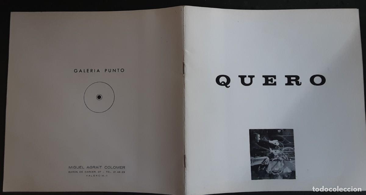 Arte: Cat&aacute;logo exposici&oacute;n de Jos&eacute; Quero galer&iacute;a Punto Valencia abril 1974