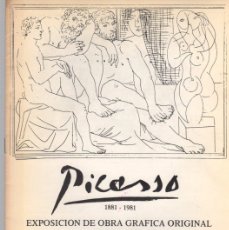 Arte: PICASSO EXPOSICION DE OBRA GRAFICA ORIGINAL (1930-1971) SALA EXPOSICIONES CAJA DE AHORROS DE BADAJOZ. Lote 401080459