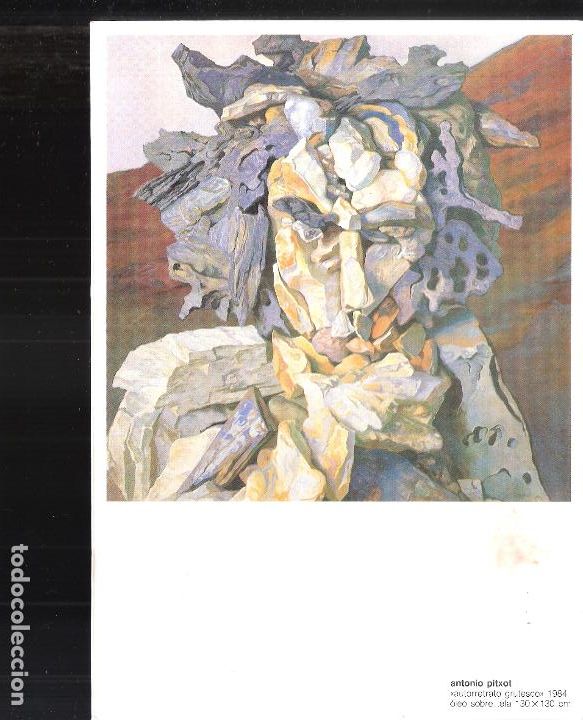 Arte: Antonio Pitxot. ARCO 1984. Galer&iacute;a Cadaque&eacute;s, Cadaqu&eacute;s, Gerona. D&iacute;ptico. 21X15 cm.