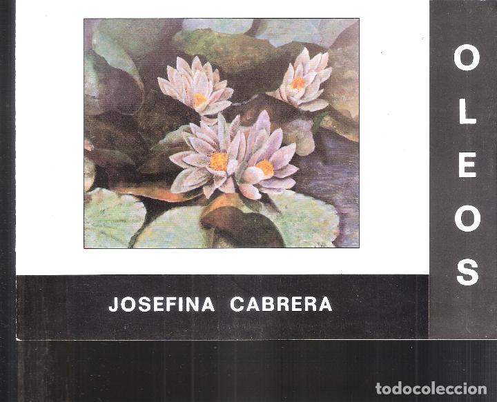Art: Josefina Cabrera. Oleos. Noviembre 1989. Pozuelo de Alarc&oacute;n. D&iacute;ptico. 21 X 15 cm.